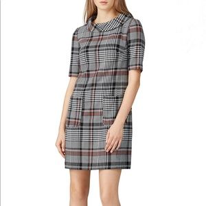 Trina Turk “Maleko” Grey Winter Plaid Dress